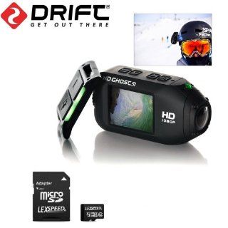 Drift HD GHOST Wi Fi Full 1080p Wearable Action Camera with Built In 2" Gorilla Glass LCD Screen + Drift Wireless Remote + LEXSpeed 32GB MicroSD Memory Card Class 10  Sports And Action Video Cameras  Camera & Photo