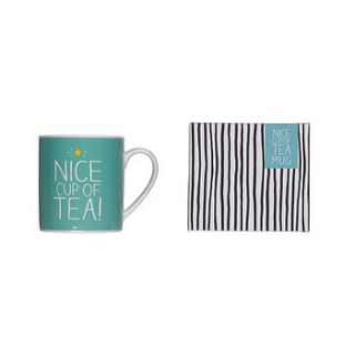 'nice cup of tea' mug by kiki's gifts and homeware