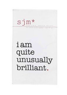 quote tea towel by sarah j miller