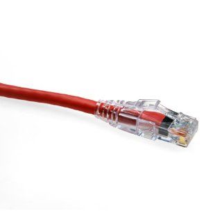 Leviton 5D460 15R GigaMax 5E Slimline Patch Cord, Cat 5E, 15 Feet Length, Red   Electrical Cables  