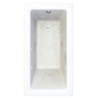 American Standard Studio 60 in L x 32 in W x 22.5 in H Arctic Acrylic Rectangular Drop In Whirlpool Tub and Air Bath
