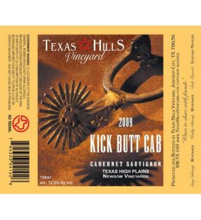 2010 Texas Hills Vineyard Kick Butt Cabernet Sauvignon 750 mL Wine