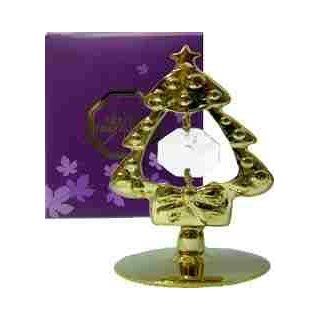 Crystal Temptations Gold Plated Christmas Tree Ornament   Christmas Pendant Ornaments