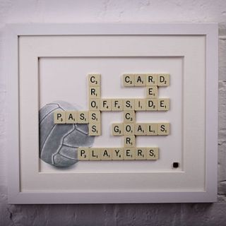 football scrabble art by copperdot