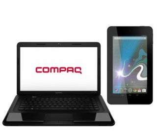HP Compaq 15.6 2GB RAM 320GB HD Laptop & HP Slate Tablet Kit —