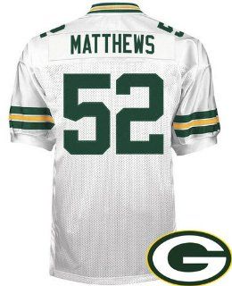 Sales Promotion   KIDS NFL Authentic Jerseys Green Bay Packers #52 Clay Matthews III WHITE Football Jersey SIZE Large (ALL are Sewn On and Stitched)  Sports Fan Football Jerseys  Sports & Outdoors
