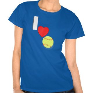 I Love Softball T Shirts