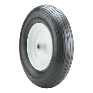 Marathon Tires Wheelbarrow Assembly, 3/4in. Bore — 15.5 x 4.80/4.00-8in.  Wheelbarrow Wheels