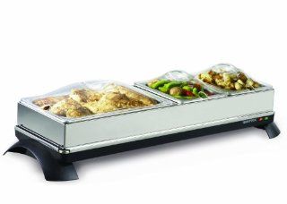Toastess TWB454 Cordless Buffet Server/Warming Tray with 4 Stainless Steel Chafing Dishes Kitchen & Dining