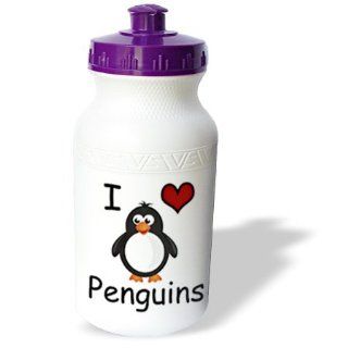 wb_123042_1 EvaDane   Funny Cartoons   I love penguins. Animal Humor. Penguin Lovers   Water Bottles  Bike Water Bottles  Sports & Outdoors