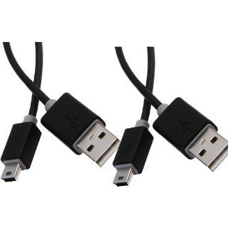 eBuy 2pack prolink pb468 (1.65 feet/0.5M) USB 2.0 Type A Male to Min B Male Cable   Black for Digital Cameras, Digital Camcorders and Other Digital Devices Computers & Accessories