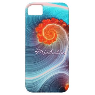 Fractal Ocean Wave iPhone 5 Barely There Case iPhone 5 Case