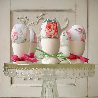 textile egg decoration by shy violet interiors