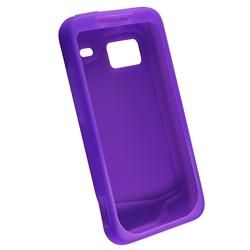 Dark Purple Silicone Skin Case for HTC Droid Incredible Verizon Eforcity Cases & Holders