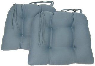American Mills 45108.459 Soft Dining Chair Pad, Sky Blue, Set of 2   Throw Pillows