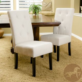 Christopher Knight Home Taylor Natural Fabric Dining Chair (Set of 2) Christopher Knight Home Dining Chairs