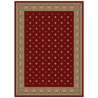 Concord Global Florence Rectangular Red Floral Area Rug (Common 9 ft x 12 ft; Actual 9 ft 3 in x 12 ft 6 in)