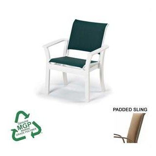 Telescope Leeward MGP Stacking Cafe Chair w/ Padded Sling  Patio Chairs  Patio, Lawn & Garden