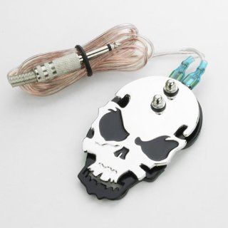 Black Skull Tattoo Foot Pedal Switch Flat Stainless Steel Health & Personal Care