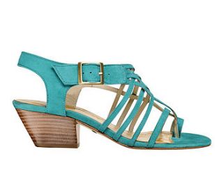 laini jade mid heel sandals by love art wear art