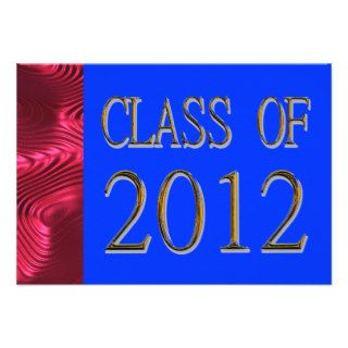 Class Of 2012 Patriotic Graduation Invitations