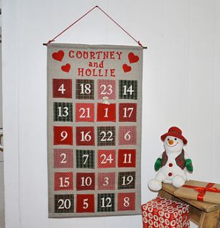 personalised advent calendar by andrea fay's