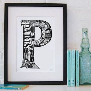 best of paris screenprint by lucy loves this