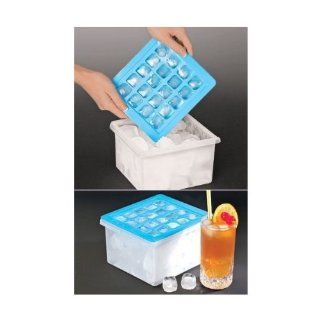 Ice Cube Tray with Storage Container Bin Kitchen & Dining