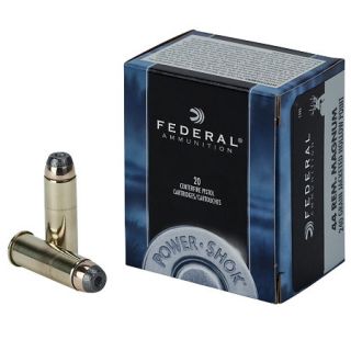 Federal Power Shok Handgun Ammo .44 Rem Mag 180 Gr. JHP 757200