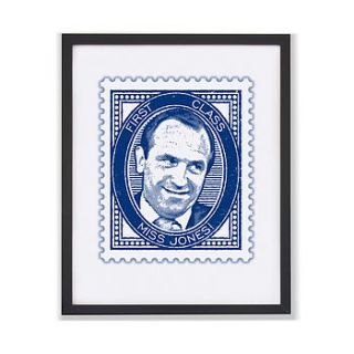 'miss jones' rigsby inspired stamp print by typaprint