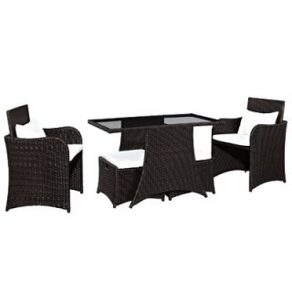 Modway Artesia 5 Piece Deep Seating Group with Cushions