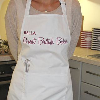 personalised cooks apron by big stitch