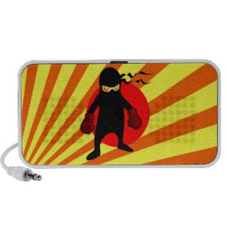 cartoon ninja boxer Doodle Speaker