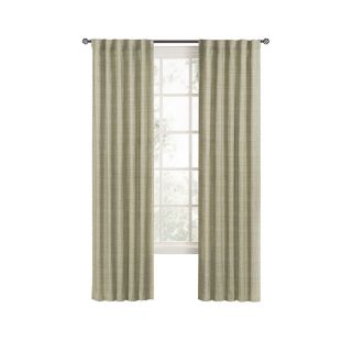 Style Selections Anders 84 in L Spring Green Back Tab Curtain Panel