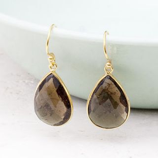 Éléonore hand faceted glass earrings by bloom boutique