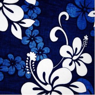 Blue Hawaii Flowers Cut Out