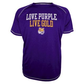 NCAA Mens Raglan Shirt LSU Purple