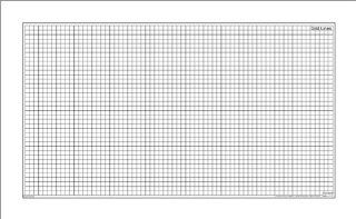 Marsh MG470GL00 Magnetic Dry Erase Teaching Aides Mat   Grid Lines 40"H x 70"W x .1"D  Dry Erase Boards 