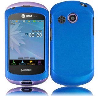 Pantech Swift P6020 Rubberized Cover   Cool Blue Cell Phones & Accessories