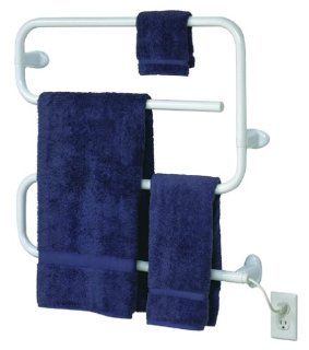 Warmrails SW480 Wall Mounted Towel Warmer and Drying Rack, White  