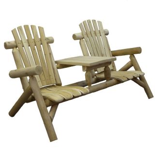 Lakeland Mills Set of 2 Natural Cedar Cedar Slat Patio Chairs