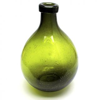 Design Toscano Shima 14" Light Green Glass Vase