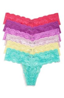Cosabella 'Never Say Never Cutie' Low Rise Lace Thong (6 Pack) (Online Exclusive) ($120 Value)