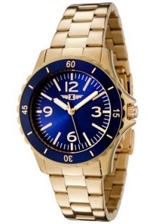 I by Invicta 89051 006  Watches,Womens Blue Dial 18k Gold Plated, Casual I by Invicta Quartz Watches
