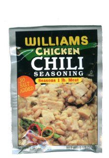 Williams White Chili Seasoning Mix, SIX (6) 1.125 Ounce Packs  Grocery & Gourmet Food