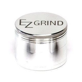 EZ Grind 4 Piece Aluminum Herb Grinder Large 62mm  Electric Food Grinders  