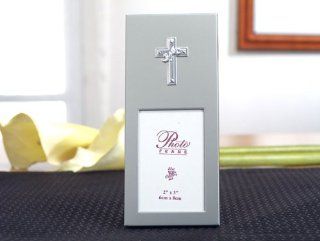 Classic Silver Cross Photo Frame Holds a 2x3 Photo Health & Personal Care