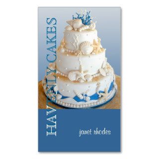 PixDezines Beach Wedding Cake/DIY background color Business Card Template