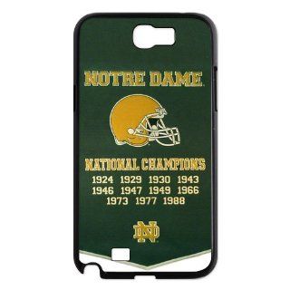 NCAA Notre Dame Fighting Irish Champions Banner Cases Cover for Samsung Galaxy Note 2 N7100 Cell Phones & Accessories