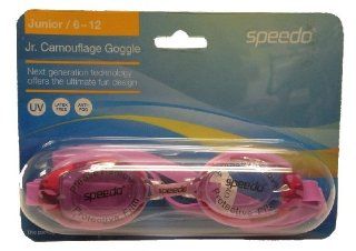 Speedo Junior Camouflage Goggle   Pink Camo  Swimming Goggles  Sports & Outdoors